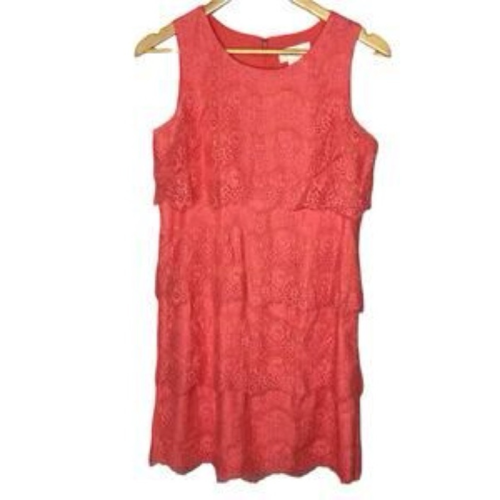 Jessica Simpson Coral Lace Mini Dress